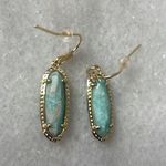 Kendra Scott Emma 14K Gold Over Brass Amazonite drop turquoise Earrings New OS Photo 2
