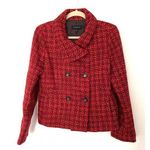 Talbots  Double Breasted Clueless Tweed Coat Blazer Jacket Lined Wool Blend Sz 8 Photo 0