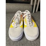 Vans Old Skool Flame Custom Shoes Unisex Cream Yellow Red Fire Size 6.5 EUC Photo 2