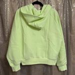 Athleta  Easy Fleece Half Zip Hoodie Citron Green Cozy Sweater Medium NWOT Photo 1