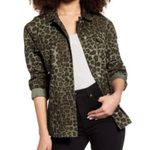 Good American Leopard Print Utility Jacket Women’s Size 2 M Pockets Animal Print Photo 0