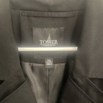 TOWER Sz 2XL Long Black Trench Coat w/ Removable Liner Double Breasted‎ Belt Photo 6