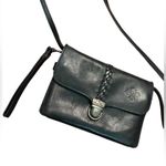 Patricia Nash Bianco Crossbody Organizer Black Leather Bag clutch western chic Photo 4