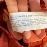 ZARA  Orange Satin Wide Leg Pull On Pants Womens S High Rise Casual Boho Fall Photo 4