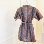 NWOT Snake print button up dress jacket with belt (Size S) Photo 2