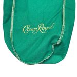 Crown Royal‎ Green Drawstring Bag Pouch Gold Trim Embroidered Logo Empty Cloth Photo 1