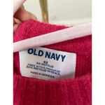 Old Navy  Crewneck Wool Sweater XS Fuchsia Pink Cozy Buttery Soft Winter Classic Photo 3