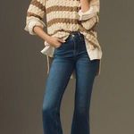 Frame  Size 25 Jeans Le Crop Mini Boot High Rise In Orlena Blue Raw Hem Women's Photo 0