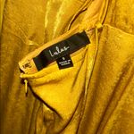 Lulu’s In Love Forever Mustard Yellow Satin Lace Photo 8