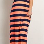 Pinkblush Womens  Maternity Striped Airy Sleeveless Maxi Dress - Sz M Photo 1