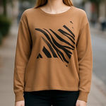 Adyson Parker NWT  Jacquard Pullover Sweater In Cozy Camel Combo Photo 0