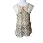 Willow & Clay Semi Sheer Beaded Tank Top, Sz L Photo 3
