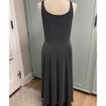 Quince Black Stretch Jersey Dress Size Large Tank Sleeveles Pockets Minimalist Photo 1