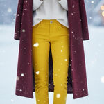 Just Cavalli Bright Yellow Straight-Leg Jeans – Size 29 – NWOT – Rare Colorway Photo 0