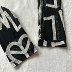 Charlotte Russe  Peace Heart Key Love Leggings in Black/White/Gray - Size XS Photo 7