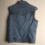 Eddie Bauer  button down denim vest with cutoff sleeves size small Photo 7