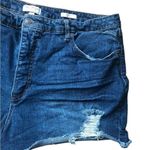 Sofia Vergara Jeans Chi Stretch High Rise Shortie Shorts Sz 20 Distressed Photo 2