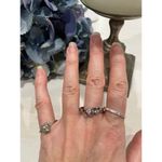 Lot of 3 silver tone Rings Photo 1