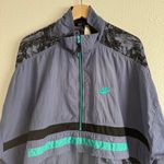 Nike Vintage 90s Purple Blue Teal Retro Anorak Half Zip Windbreaker Jacket Photo 1