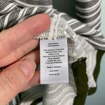 Talbots  Women's Dark Green Striped High Neck Long Sleeve Knit Top Size L Photo 4