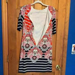 Eliza J  floral striped dress. Photo 6