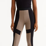 BCBGMAXAZRIA  Tan and Black legging pant size Small Photo 0