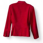 Vintage Red Velvet Blazer Size 10 Photo 3