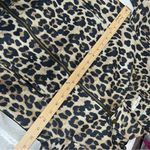 easel  faux suede Leopard Print M Jacket w/pockets motorcycle boxy full zip Photo 4