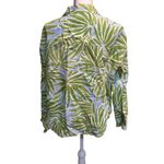 Sigrid Olsen  Tropical Print Long Sleeve Button Up Linen Blouse‎ Size Large Photo 1