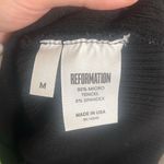 Reformation ✨ Lyra Black Ribbed Cropped Sz Medium Top✨ Photo 6