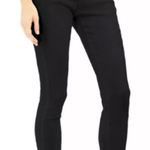 Michael Kors Izzy Skinny Mid Rise Stretch Black Jeans Cotton Gold Accents 4 Photo 0