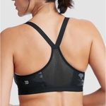 All In Motion  Gray & Black Camouflage Front Zip Racerback Wire Free Sport Bra Photo 3