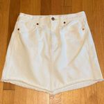 Madewell  Rigid Denim A Line Skirt White size 26 Photo 1
