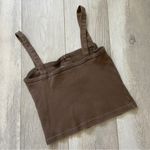 Brandy Melville  Roselle Ribbed Crop Tank Top Brown (One Size) Photo 2