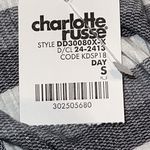 Charlotte Russe Charlotte Rousse Striped Gray White Long Sleeve T Shirt Dress Size Small New Photo 9