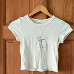 Brandy Melville John Galt  One Size fits XS-S Women's Teen Girl Cream Tee Shirt Photo 0