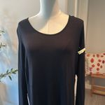 Vince  Modal Jersey Black Midi Dress New! Photo 5