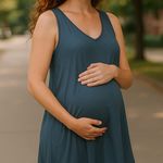 Pink Blush Maternity Tank Dress, New with Tags Photo 0