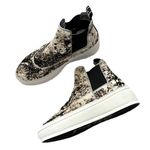 P448 NEW Women's Lucy High Top Calf Hair Pull On Platform Sneakers size 40 EU Photo 0
