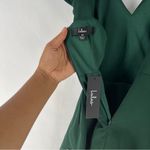 Lulus Divine Darling Hunter Green Ruffled V-Neck Skater Dress NWT Size XS Photo 12