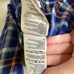 Superdry  Anneka Check Shirt Blue Plaid Flannel Button Front Women's 10 Photo 4