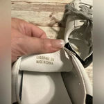 White Sneakers Size 8.5 Women's Shoes Walking Trendy Gray Photo 4