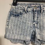 SO  striped jean favorite shortie shorts juniors size‎ 3 low rise rolled cuffed Photo 3
