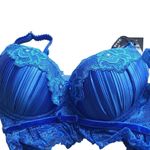 Blue Lace Bra & Panty Lingerie Set – 32A Bra / Small Panty – NWOT Size undefined Photo 7