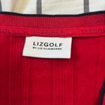Liz Claiborne Red cropped shirt Photo 2