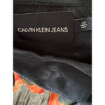 Calvin Klein Blue Orange Red Tie Dye Crewneck Sweatshirt Women's Size Large Photo 2