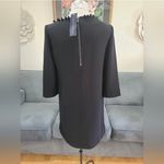 French Connection Black Arrow Crepe Pom Pom Slip Tunic Dress Photo 5