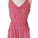 Divided Romper Red Floral Shorts Womens 2 XS  Photo 8