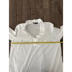 Ming Wang  White Ruffle Collar Tunic Shirt Women Plus Size Photo 4