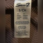 Seven7  Waffle Dusty Mauve Top Small With Button Detail Thermal V Neck EUC Photo 7